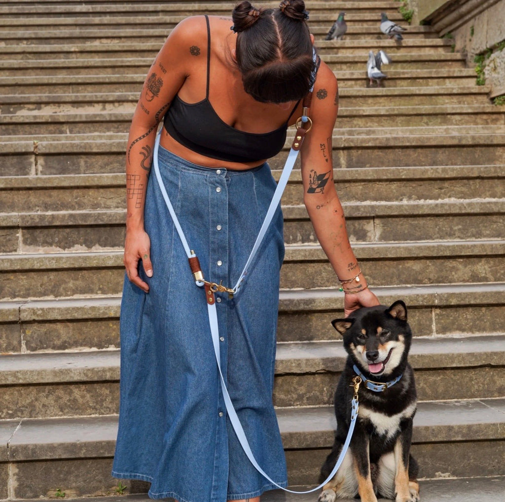 Laisse multi- positions Bleu - Pli Paris x Chez Eddy