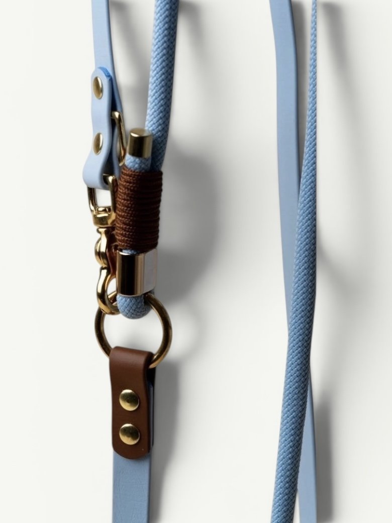 Laisse multi- positions Bleu - Pli Paris x Chez Eddy