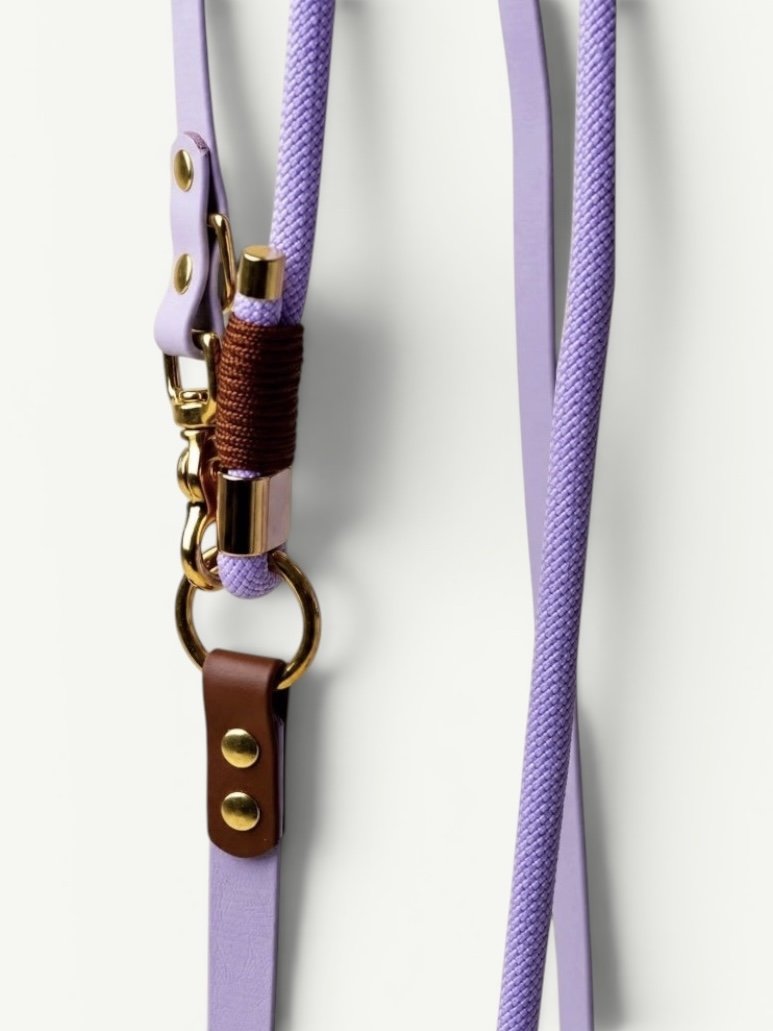 Laisse multi- positions Lilas - Pli Paris x Chez Eddy