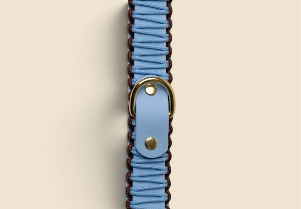 Collier tressé Blue - Pli Paris x Chez Eddy