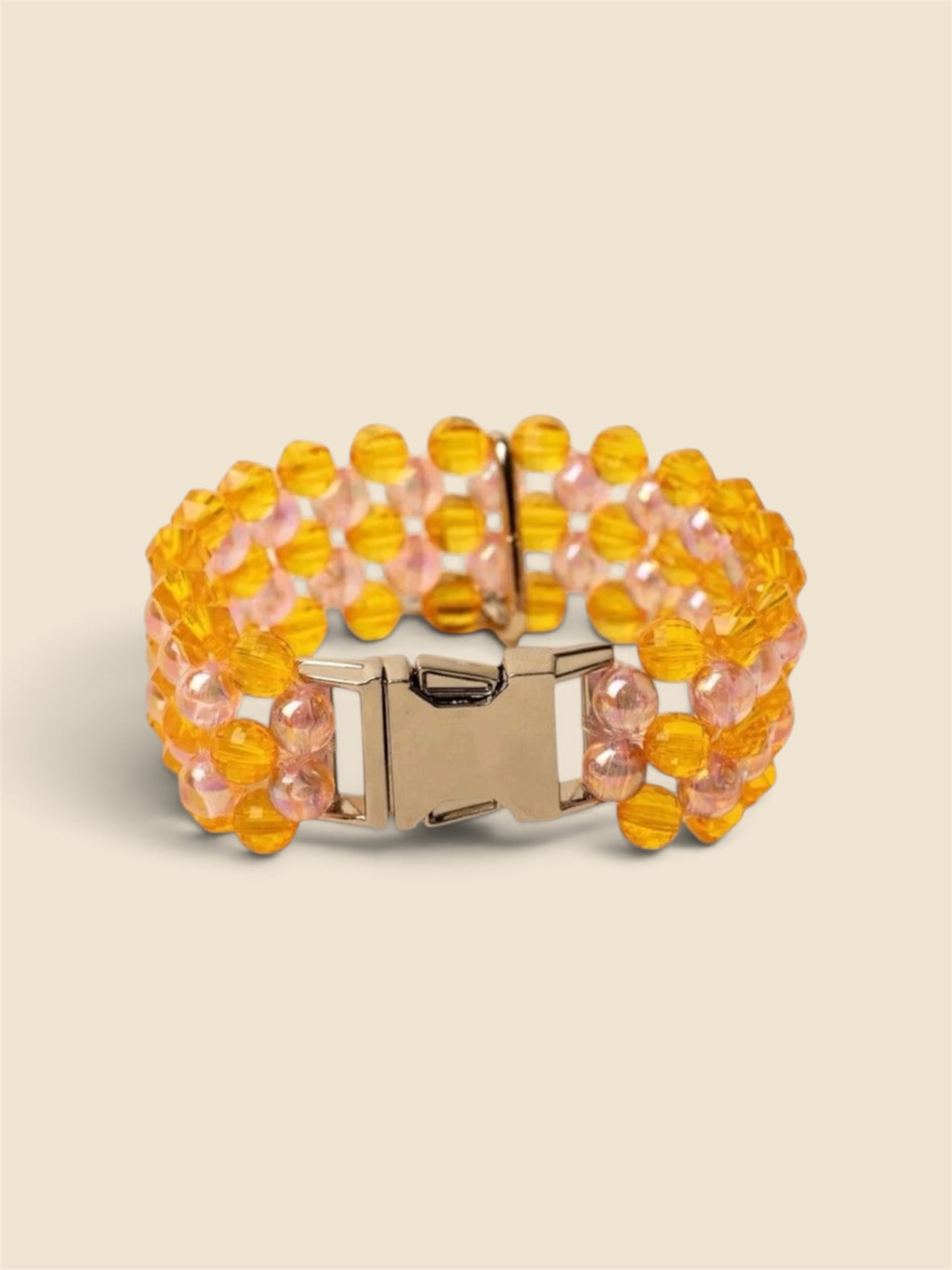 Collier perles orange & rose - Chez Eddy x Ninidogs