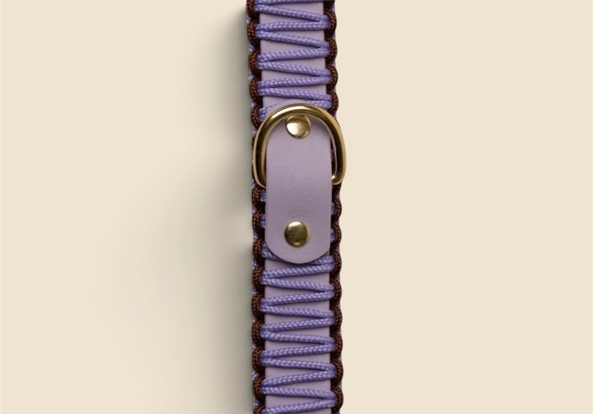 Collier tressé Lilas - Pli Paris x Chez Eddy