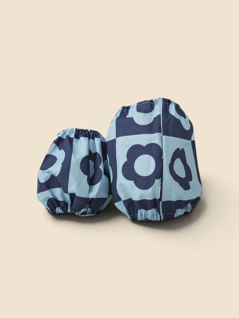Snood bleu à fleurs  rétro  - Lou and Co